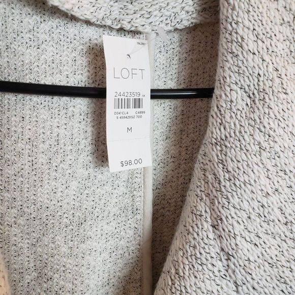 Loft Cotton Gray Heathered Jacket Size Medium - Picture 5 of 6
